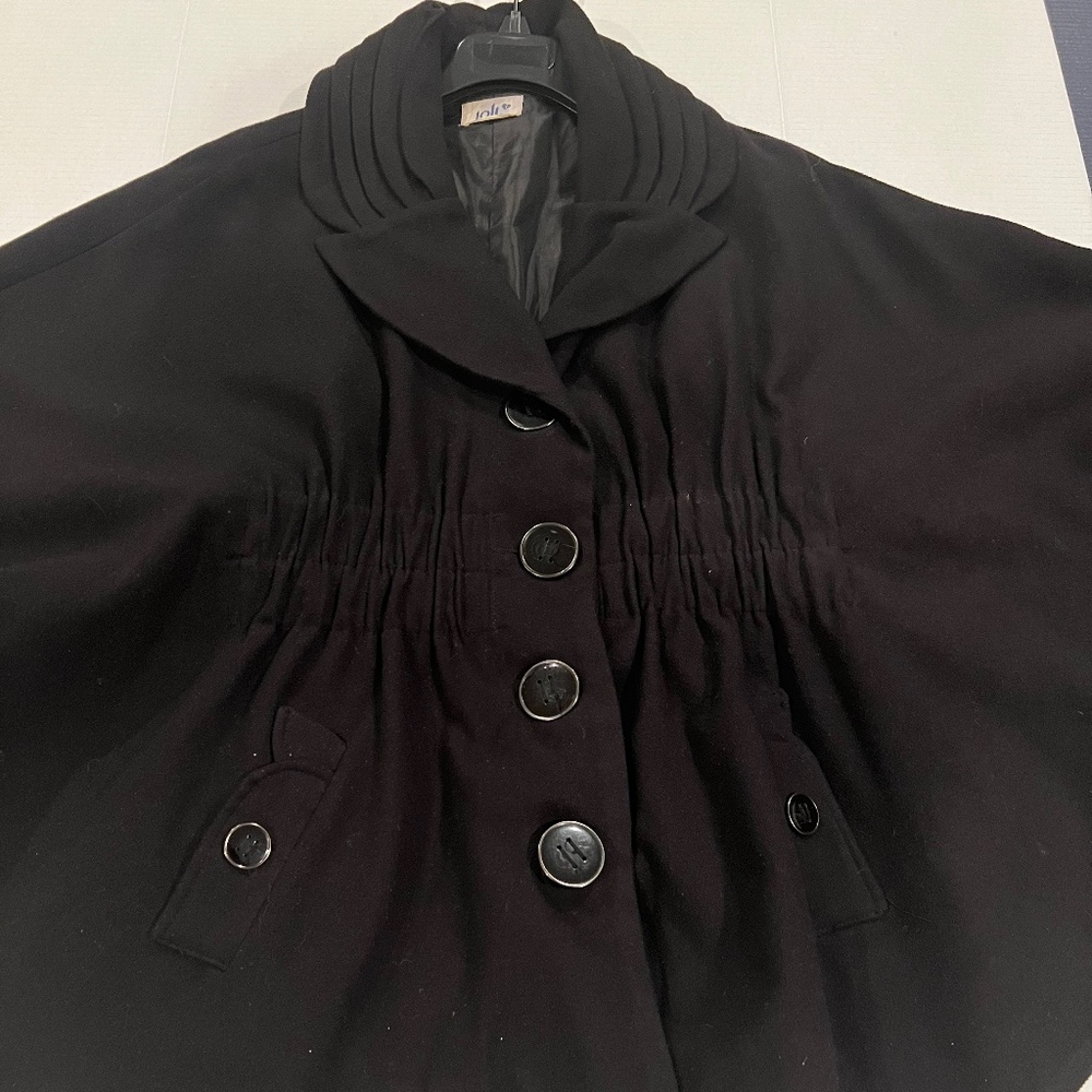 FASHIONABLE CAPE STYLED JACKET - GENTLY WORN